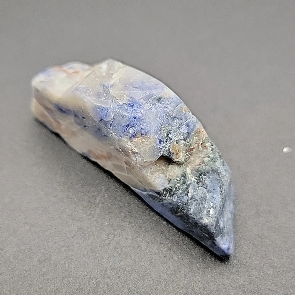 Lot of 2 pieces Raw Slab Blue White Sodalite Gemstone Polished Gemstone